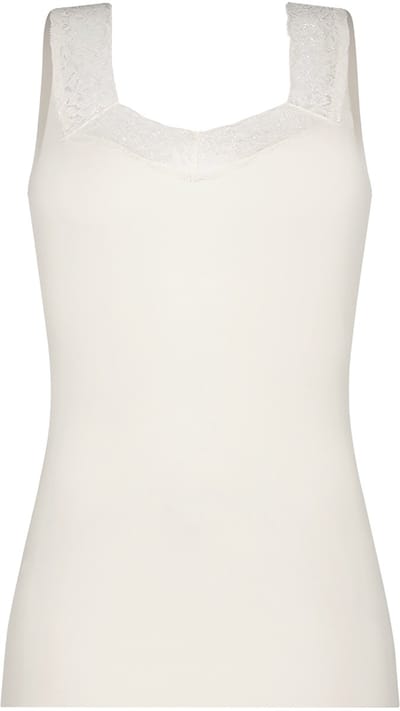 Ten Cate Secrets singlet met kant off white voor Dames | Maat M