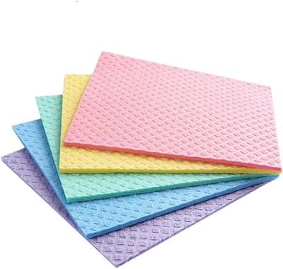 Herbruikbare Reinigingsdoeken van Cellulose - Absorberende Schoonmaakdoekjes voor Keuken en Auto (5 Stuks)