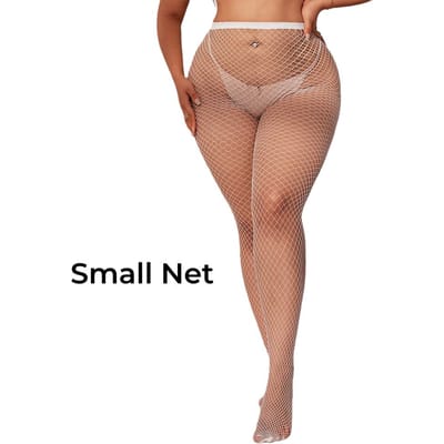 Dames Grote Maten Visnet Kousen Voor Gewicht 90-125Kg Lengte 160-180Cm Sexy Zwart Wit Stretch Pantyhose Voor Zomer Netten Panty's Plus 90-125kg brown