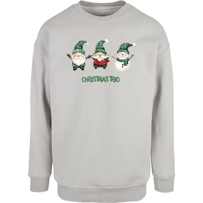 Merchcode Kerstman Trio-trui met ronde hals MP0009096