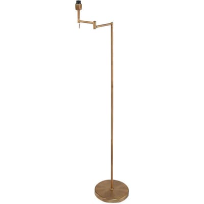Vloerlamp Bella 3406BR – bronzen lamp van Mexlite met zwenkarm, E27 fitting, 135 cm hoog, flexibel en tijdloos ontwerp, perfect voor binnen gebruik