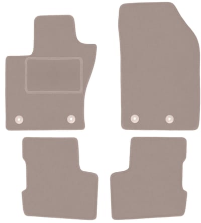 Beige velours vloermatten voor: Fiat 500X FL crossover (2018-)