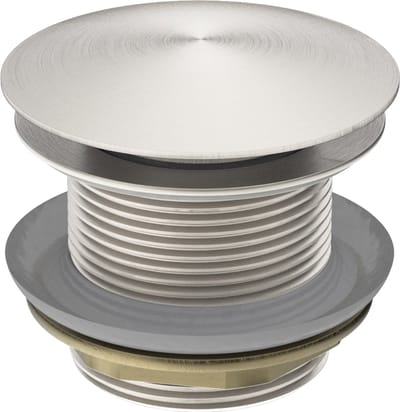 Owen & Finch Bad Afvoerplug (Clickwaste) – Geborsteld Nikkel | Brushed Nickel – Luxe Messing Klikplug voor Bad