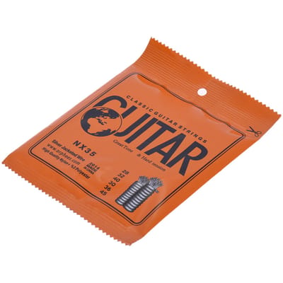 Orphee NX35 cordes de guitare classique en nylon 6 pièces de remplacement complet (.028 .045) Fil à âme en nylon plaqué argent dur brown