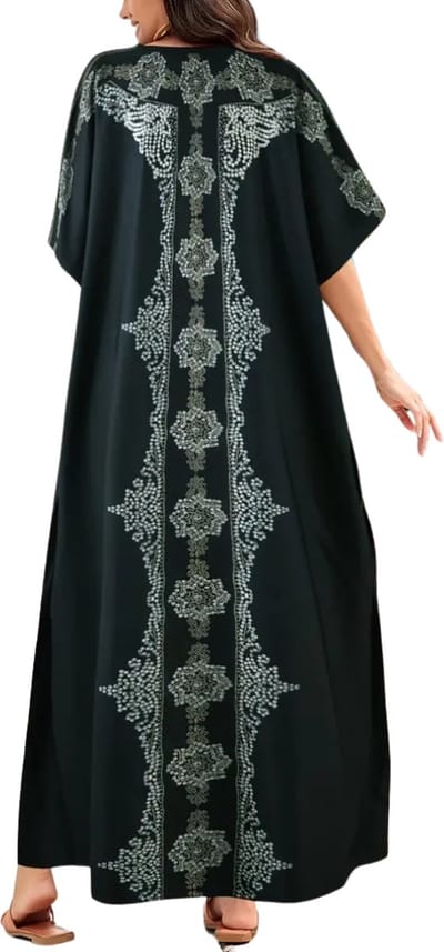 Bovista Islamitische Kleding - Djellaba Dames - Moslim Kleding - Arabisch Dames Kaftan - Alhamdulillah - Zwart