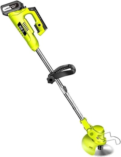Elektrische Grasmaaier - Gazon Trimmer - Tuin Onderhoud - Lithium Batterij - 2 cm Snijdiameter - Groen