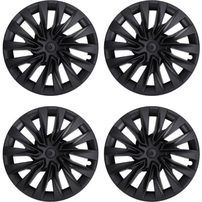 Enjoliveurs 18 Pouces Résistants aux Hautes Températures Style Élégant Cache-Jante Cache-Moyeux Remplacement pour Modèle 3 Highland 2024 Ultérieur black