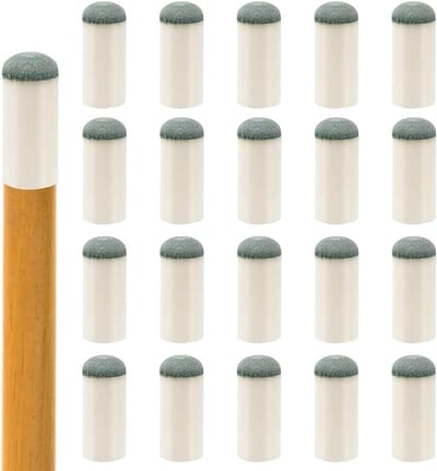 20 Stuks Vervangende Biljartpickers voor Biljarttafel Accessoires en Keuen - Ideaal voor Snooker en Biljart (13mm, Wit)