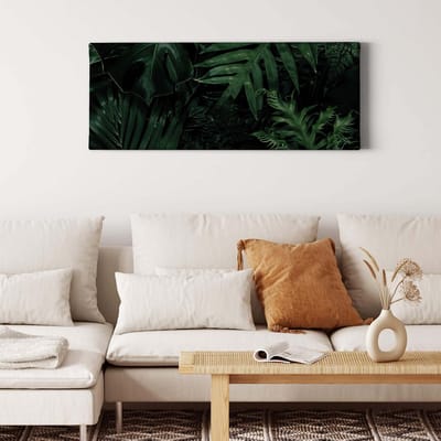 Canvas print DD123225 MixtureOfPlant A.S. Création 1,0 x 0,4 m Groen Kantoor Hal/Gang Keuken Slaapkamer Woonkamer