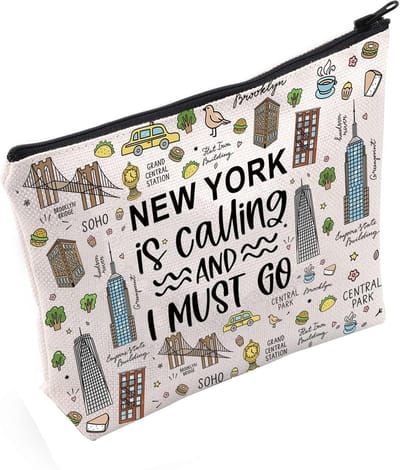 New York is Calling and I Must Go Tote Bag - Perfect Travel Gift