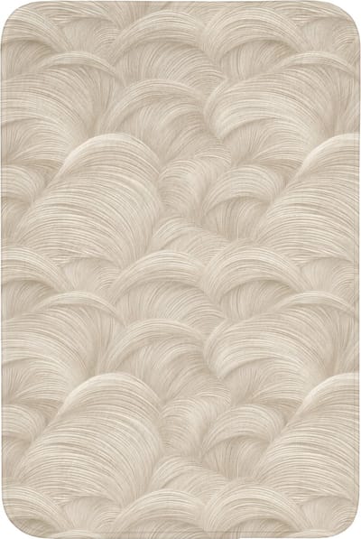 Badmat 60x90 cm - Antislip - Bogen - Patroon - Beige - Badmatten voor badkamer - Badkamermat - Douchemat - Badkamer mat