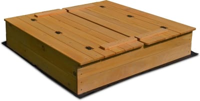 Houten Zandbak - Speelbak Kinderen - Buiten Spelen - Met Zitbanken - 98x98x22cm