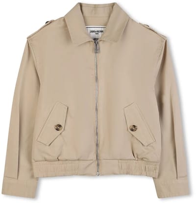 Zadig & Voltaire X60558 Jas Beige 10 Years Meisje