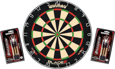 Dartbord Set - Stalen Darts - Precisie Werpen - Innovatieve Bedrading - 42 cm Diameter - Klassiek