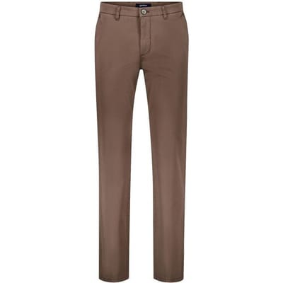 Gardeur Broek Bono Cotton Tencel Soft Touch Cotton Stretch Bruin / male