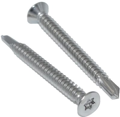 Zelfsnijdende Boorschroeven RVS A2/V2A met Verzonken Kop TX 6,3 x 80 mm
