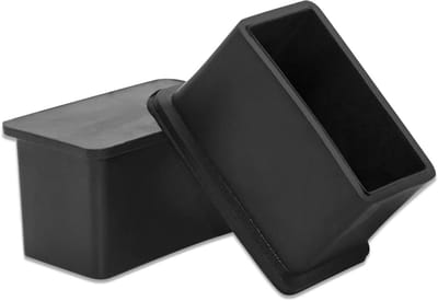 4x Beschermdoppen voor Rechthoekige Stoelpoten - PVC Krasvrij - Geschikt voor 20x30mm