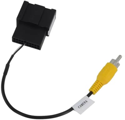 Iso tulp RCA kabelset voor achteruitrijcamera Carplay en Android autoradio | Geschikt voor o.a. Opel, Chevrolet | camera kabel stekker connector verloopstekker aansluiting