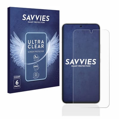 Savvies - Screenprotector voor Samsung Galaxy S22 5G - Folie Beschermfolie transparant 6 Stuks