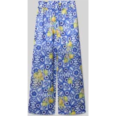 wide fit stoffen broek met elastische band
