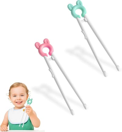 Chopsticks voor Kinderen - 2 Paar Leerhulp Sticks, Ideaal voor Sushi en Eten voor Beginners
