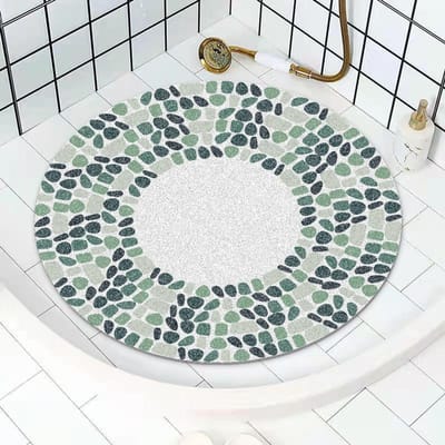 Badkamer Rond Antislip Mat Douchecabine Badkamer Geperforeerde Bodem Afwatering Speciale Valbestendige Mat Duurzaam 60*60