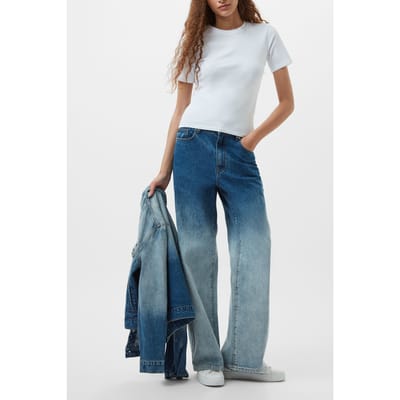 French Connection Dallas Denim Ombre Jean Vintage Blue Ombre Size: 6 | Jeans Outlet | Dames | Blauw