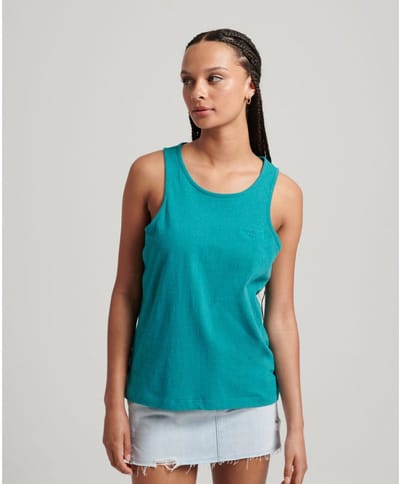 Superdry Vintage Logo Mouwloos T-shirt Groen 2XS Vrouw