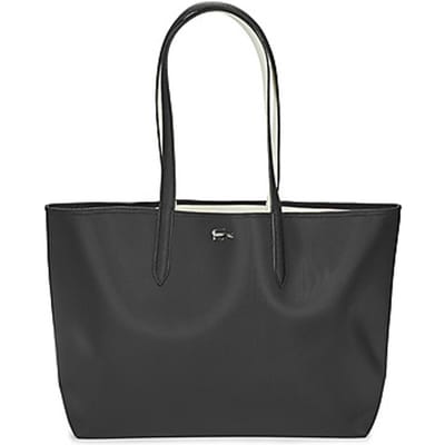 LACOSTE Schoudertas Shopper Anna Shopping Bag Noir Farine Zwart Beige