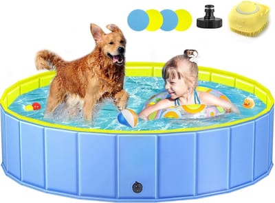 ZMR® Hondenzwembad - Hondenzwembaden - Hondenzwembad Opvouwbaar - Blauw - 120cm x 120cm x 30cm