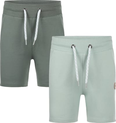 Koko Noko 2 PACK Jongens Broek - Dusty green - Maat 128