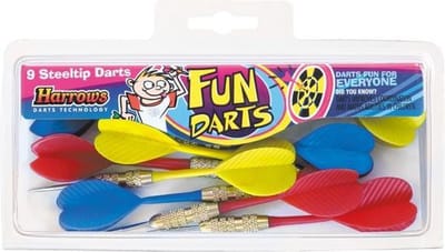 Harrows- mini Fun Darts 3 kleuren