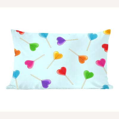 Sierkussens - Kussentjes Woonkamer - 60x40 cm - Lolly - Regenboog - Snoep