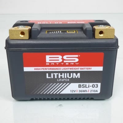 Lithiumbatterij van BS Battery voor Honda 500 CB R/T motorfiets 1994 tot 1996 BSli-03 / HJB9Q-FP / 12N9-4B-1 / 12V 36Wh nieuw