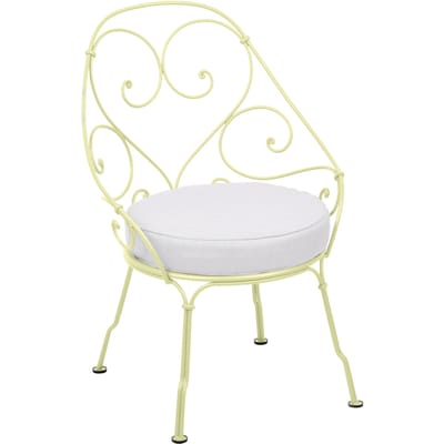Fermob 1900 Fauteuil Cabriolet - A6 citroensorbet - flanelgrijs