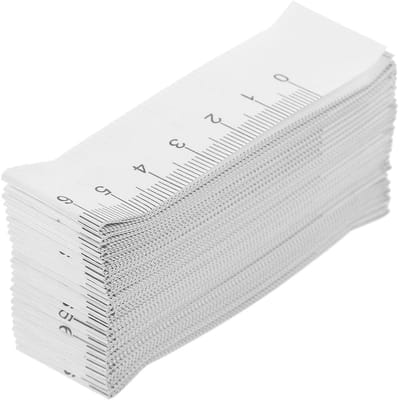 Dailygoods- Meetliniaal 1 Meter - 100 Stuks Wegwerppapieren - Lichaamsmeting - Draagbaar Mini-Design - Voor Baby's en Kinderen - Meetlint
