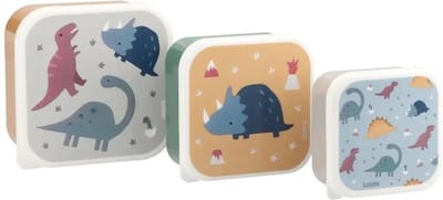 Tutete - snackboxjes set 3 stuks - Dino's