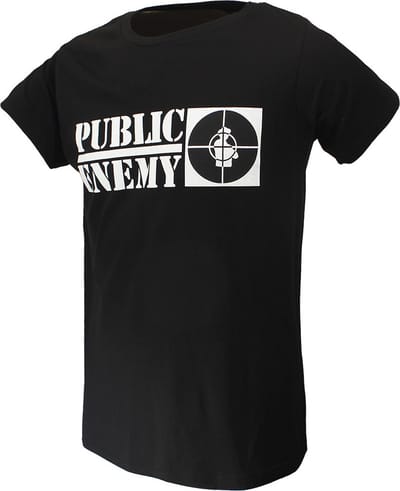 Public Enemy Crosshairs Logo T-Shirt - Officiële Merchandise - S