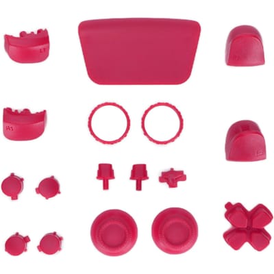 Vervangende Knoppen L2 R2 Volledige Set Knoppen Vervangende Knop Reparatiekit voor PS5 ControllerRoze