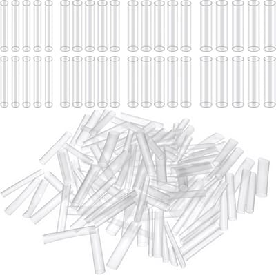 120 Stuks Transparante Aglets, Meerdere Maten Schoenveters Einden, Verstevigingshuls voor Veters, Hoodie en Trekkoordherstel