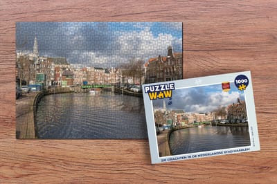 Puzzel Gracht - Water - Haarlem - Legpuzzel - Puzzel 1000 stukjes volwassenen