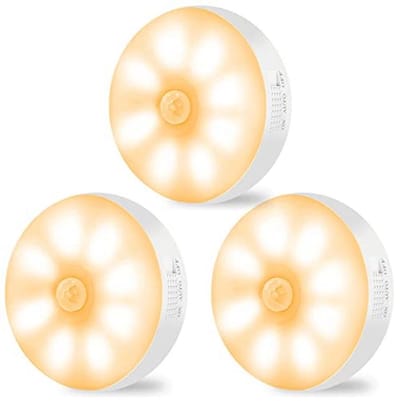 Oplaadbare Draadloze Sensorverlichting Nachtlamp - 3 Pack LED Wandlamp met Bewegingssensor voor Thuisgebruik