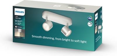 Philips Star opbouwspot - 2-lichts - aluminium