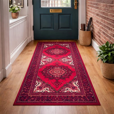 Lavandoux - Tapijtloper - Vloerkleed - Marand - Rood - 80 x 200 cm