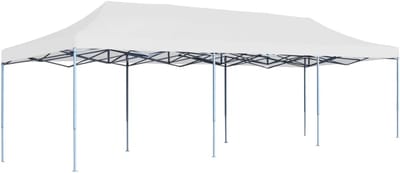 Feesttent - Paviljoen Gazebo - Buitenfeesten Organiseren - UV en Waterbestendig Dak - 9 x 3 x 3.15 m - Wit