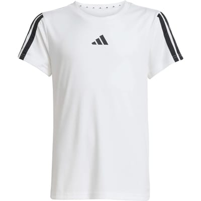 Adidas Training Essentials 3 Stripes T-shirt Met Korte Mouwen Wit 11-12 Years Meisje