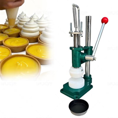 Taartvorm machine - Taartpers Koekjesmaker - Bakken Maken - Handmatig Hefboomontwerp - 42 cm - Zilver
