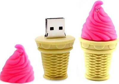 Softijs 128GB 3.0 usb stick -1 jaar garantie – A graden klasse chip - Ijs usb stick