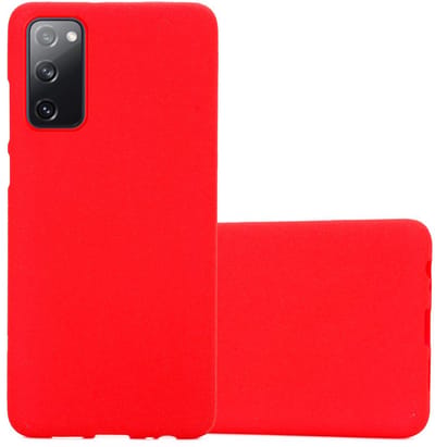 Cadorabo Hoesje geschikt voor Samsung Galaxy S20 FE in FROST ROOD - Beschermhoes gemaakt van flexibel TPU silicone Case Cover