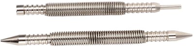 Dailygoods- Nagelsetter Dubbele Kop - Scharnierpenpons - Veerspijkerset - Hamerloze Nagelset - Voor Hout/Metaal - Compact maar krachtig - Spijkerzetter
